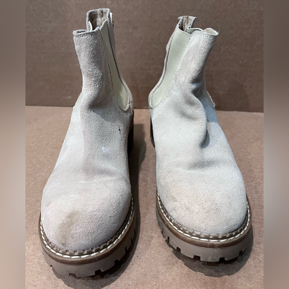 Bertucci Women's Suede Leather Chelsea Ankle Boots Size 8 39 Made in Spain